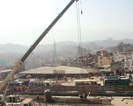 Nepal’s first underpass being built at Kalanki